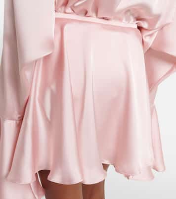 Satin miniskirt | Norma Kamali