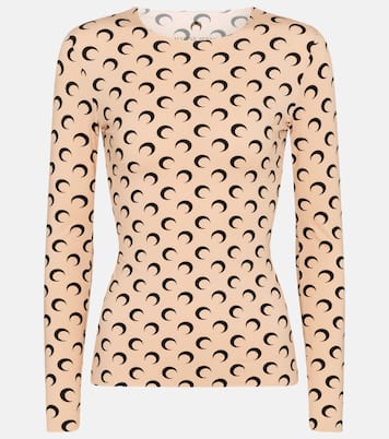 Top in jersey stretch con stampa | Marine Serre