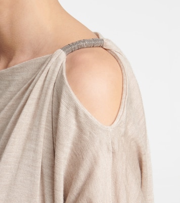Cashmere and silk sweater dress | Brunello Cucinelli