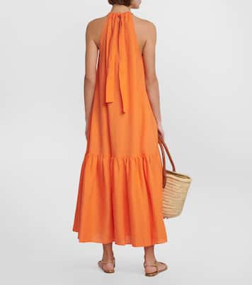 Maxikleid Ibiza aus Leinen | Asceno