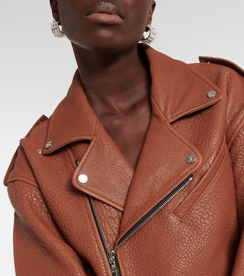 Oversize-Jacke aus Leder | David Koma