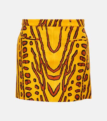 Zola printed linen-blend miniskirt | Altuzarra