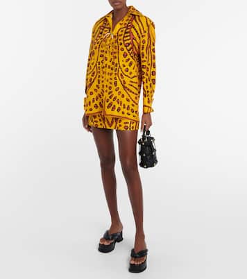 Zola printed linen-blend miniskirt | Altuzarra