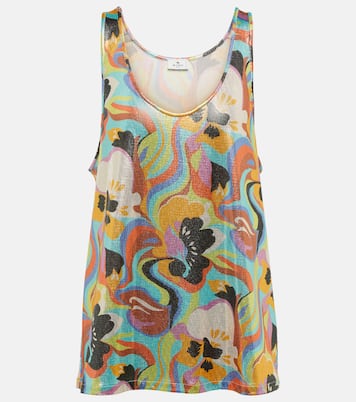 Printed scoop-neck tank top | Etro