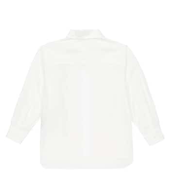 Camisa de algodón con logo | Balmain Kids