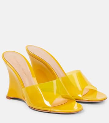 Mules Vernice de PVC con cuña | Gianvito Rossi