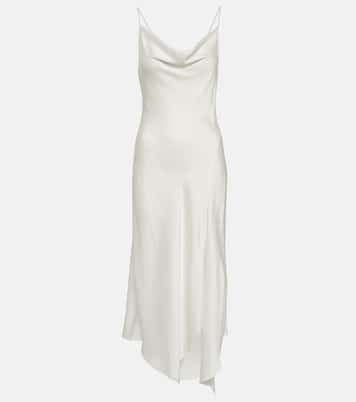 Asymmetrical midi slip dress | Simkhai