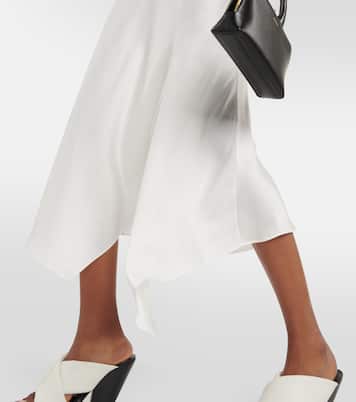 Asymmetrical midi slip dress | Simkhai
