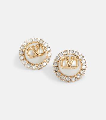 Boucles d’oreilles VLogo à ornements | Valentino