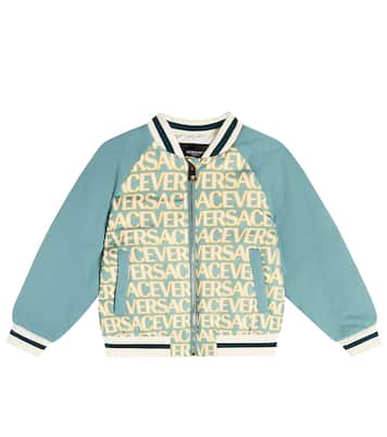 Chaqueta bomber acolchada con logo | Versace Kids
