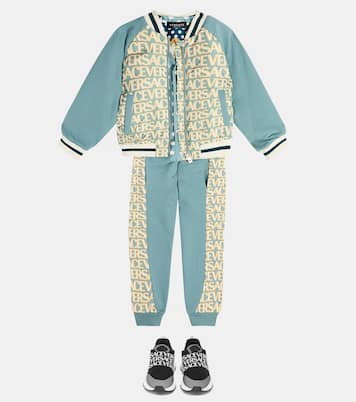 Chaqueta bomber acolchada con logo | Versace Kids