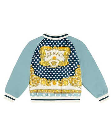 Chaqueta bomber acolchada con logo | Versace Kids