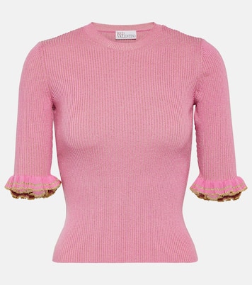 Top in misto lana a coste | REDValentino