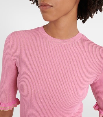 Top in misto lana a coste | REDValentino