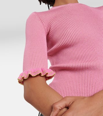 Top in misto lana a coste | REDValentino