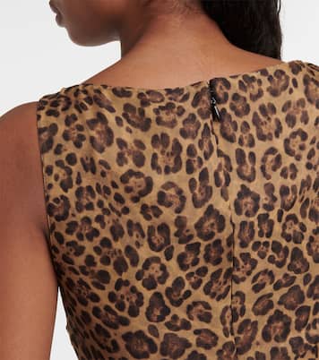 Leopard-print silk gown | Valentino
