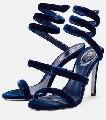 Sandalen Cleo 105 aus Samt | Rene Caovilla