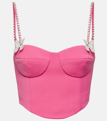 Embellished wool bustier | Area