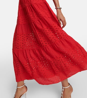 Evander openwork cotton midi dress | Rixo