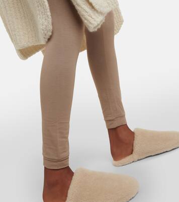 High-rise jersey leggings | Loro Piana