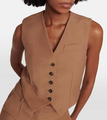 Cropped-Weste aus Wolle | Stella McCartney