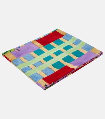 Ankara Aqua muslin beach towel | Lisa Corti