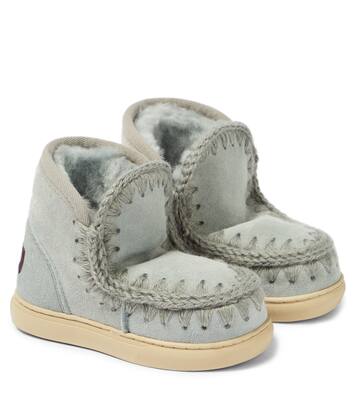 Sneakers in suede e shearling | Mou Kids
