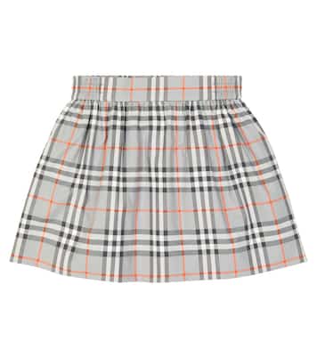 Falda Burberry Check de algodón | Burberry Kids