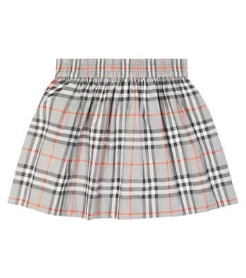 Falda Burberry Check de algodón | Burberry Kids