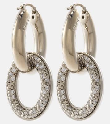 Orecchini a cerchio con zirconi | Jil Sander