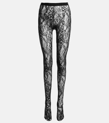 Collant in pizzo floreale | Wardrobe.NYC