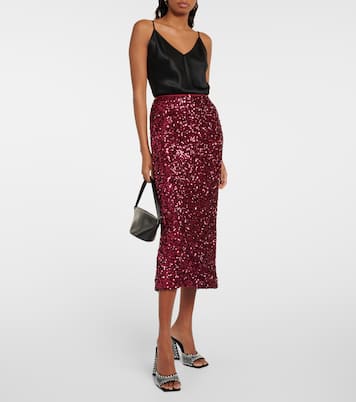 Sequined midi skirt | Rotate