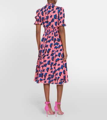Bedrucktes Midikleid Erica aus Baumwolle | Diane von Furstenberg