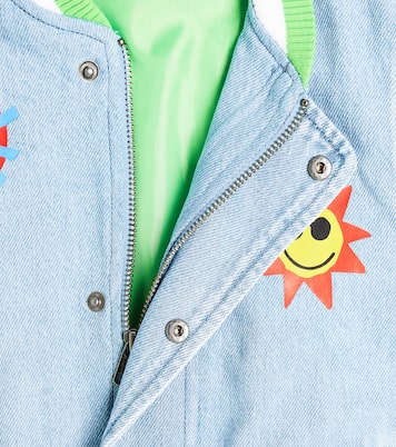 Giacca varsity di jeans con ricamo | Stella McCartney Kids