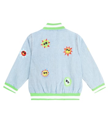 Giacca varsity di jeans con ricamo | Stella McCartney Kids