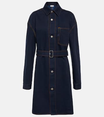 Vestido camisero midi de denim | Burberry
