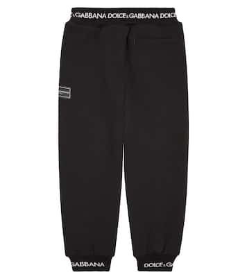 Pantalon de survêtement en coton à logo | Dolce&Gabbana Kids
