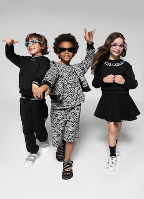 Pantalon de survêtement en coton à logo | Dolce&Gabbana Kids