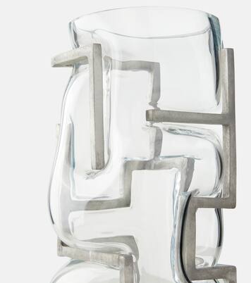 Brutalist glass vase | Vanessa Mitrani