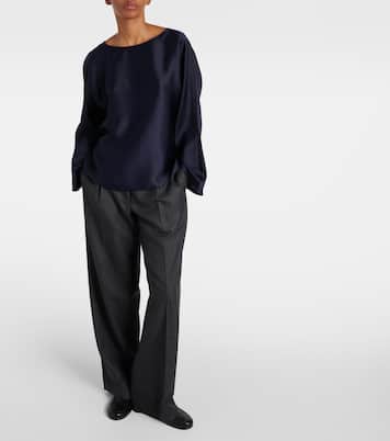 Blusa Dylia in raso di seta | The Row