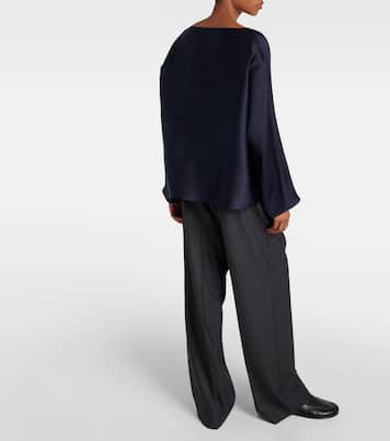 Blusa Dylia in raso di seta | The Row
