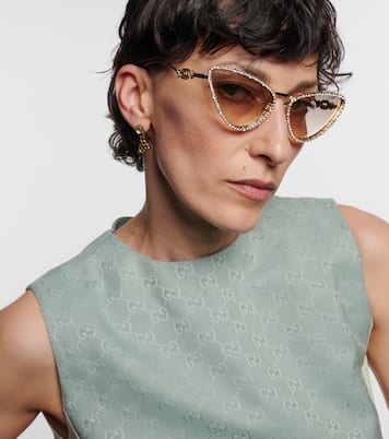 Occhiali da sole cat-eye Interlocking G | Gucci