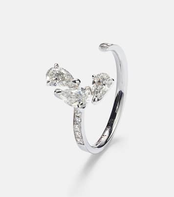 Anello Serti sur Vide in oro bianco 18kt con diamanti | Repossi