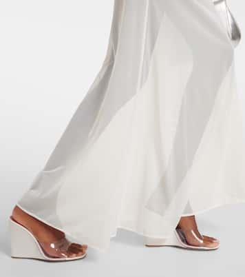 Mules Lupita Half Glass in PVC e pelle | Amina Muaddi