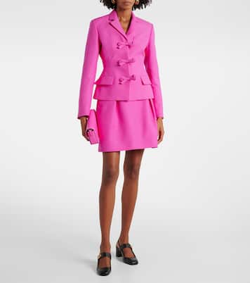 Crepe Couture bow-detail jacket | Valentino