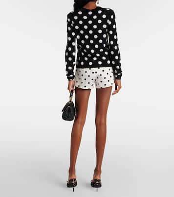 Polka-dot wool and silk cardigan | Dolce&Gabbana