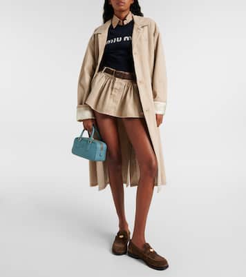 Pullover in lana e cashmere con intarsi | Miu Miu