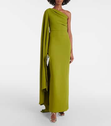 Daria one-shoulder gown | Solace London