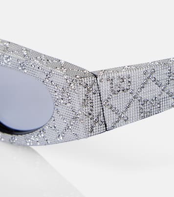 Verzierte Cat-Eye-Sonnenbrille Fashion Show GG | Gucci