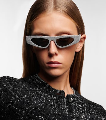 Verzierte Cat-Eye-Sonnenbrille Fashion Show GG | Gucci